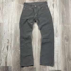 Levis 514‎ Corduroy Gray Pants Size 30x32* Straight Fit Chino